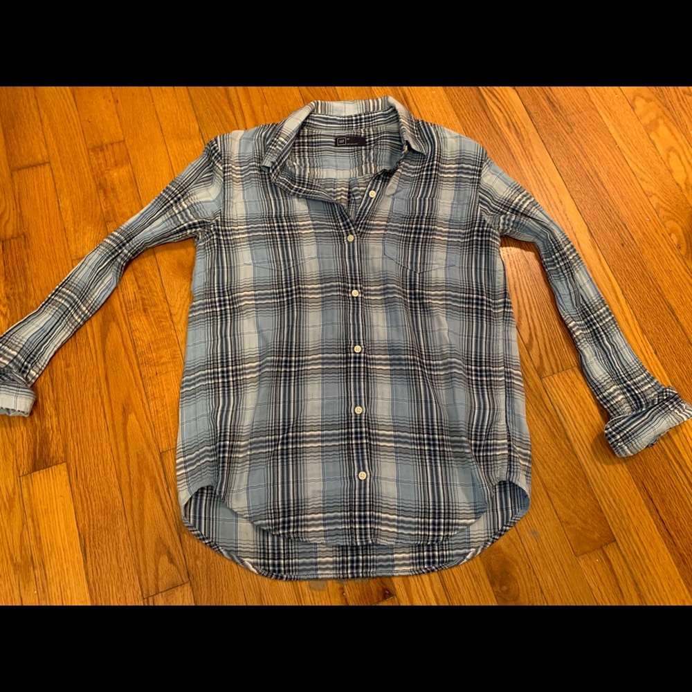 Gap Light Blue Flannel, size XS